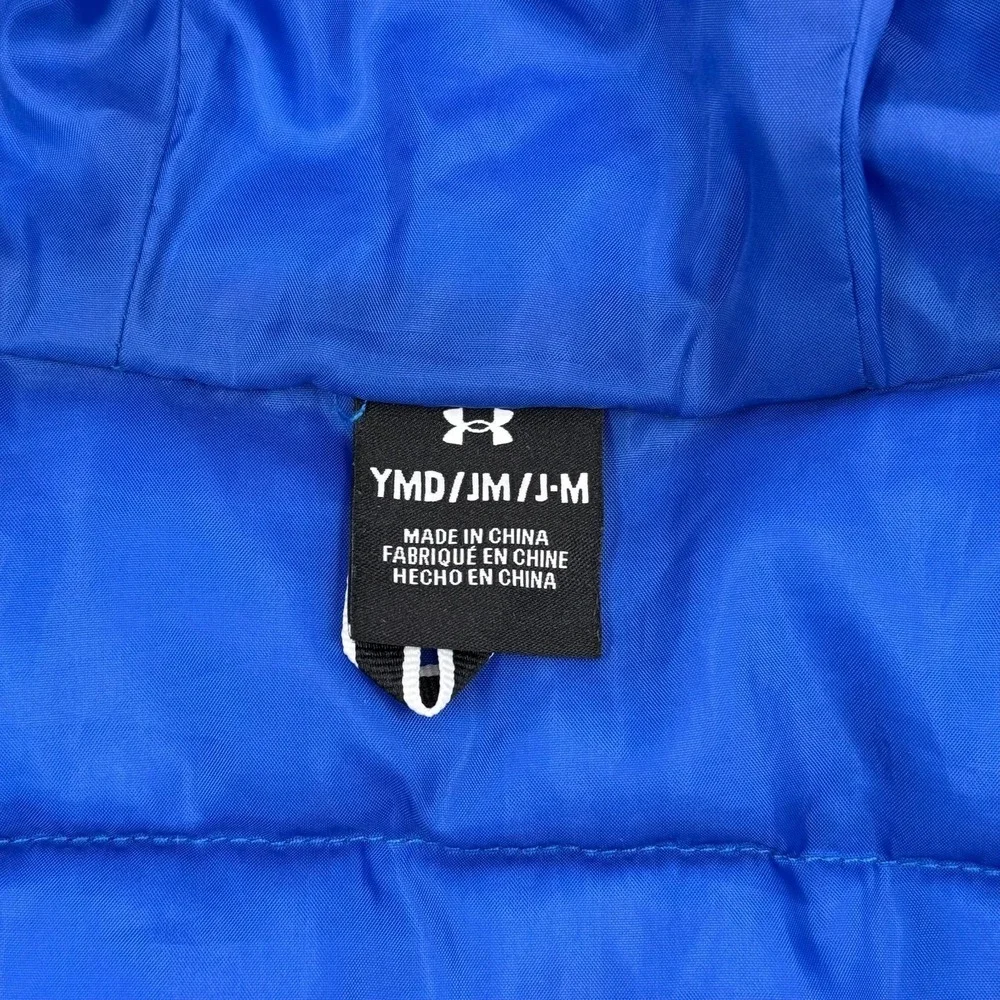 Under Armour Pronto Colorblock Puffer Jacket Boy Medium Youth Hooded Winter Coat